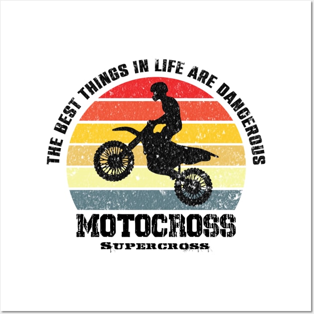 motocross supercross Wall Art by HB Shirts